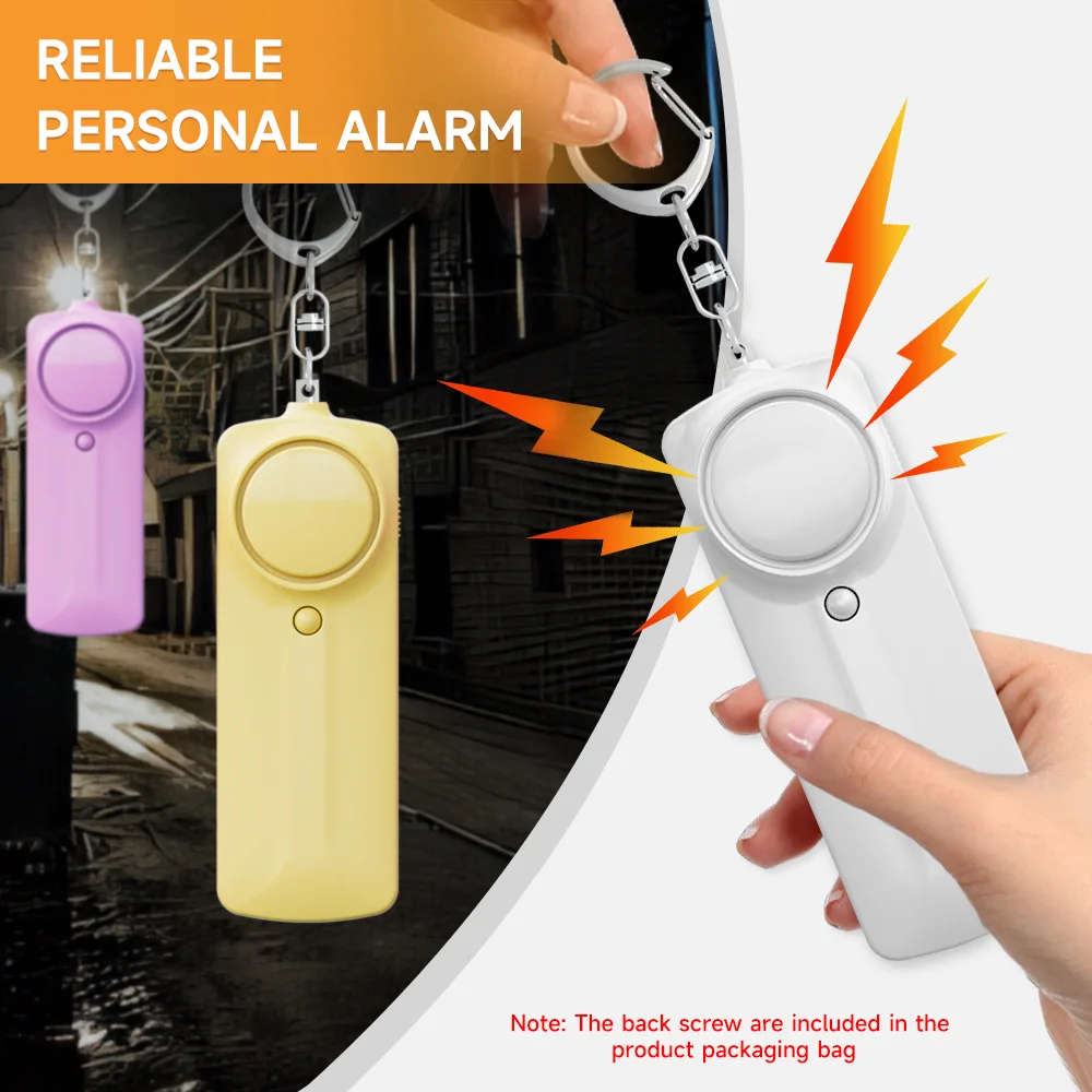 Kids Elderly Women Emergency SOS Personal Alarm Self Defense Keychain- Panic Button Or Pull Pin Alert Device 130 DB Loud Safety