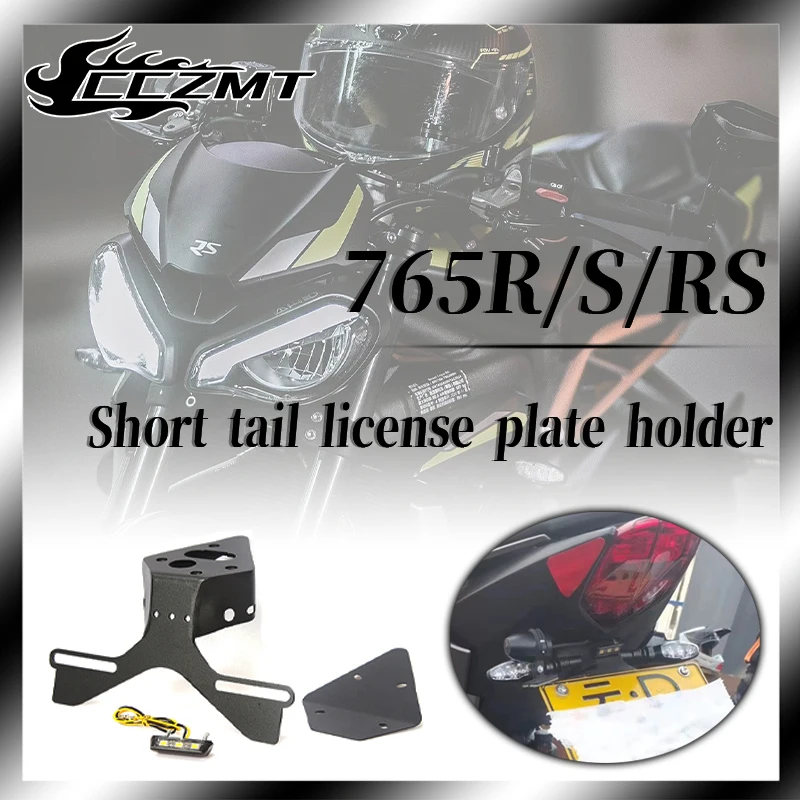 

For Triumph Street 765S 765R 765RS License Plate Holder Rear Tail Tidy Fender Eliminator Registration Plate