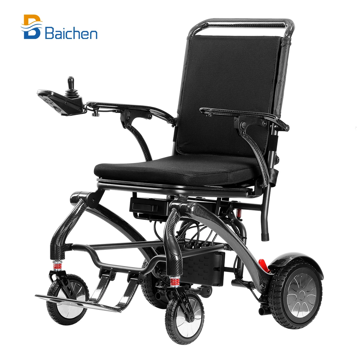 

2024 Hot Sales Luxury Travel Power Foldable Lightweight Lithium Battery Fully Automatic Folding Carbon Fiber Electric Wheelchair