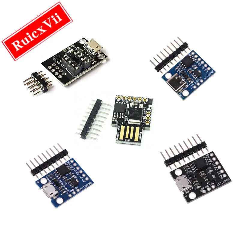 

TTINY, синий, черный, TINY85, Digispark, Kickstarter, Micro TYPE-C, плата разработки ATTINY85, модуль для Arduino IIC I2C USB ATTINY45