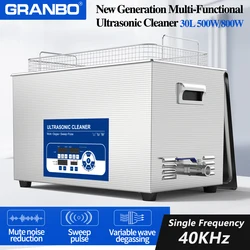 Granbo-limpiador ultrasónico Digital, dispositivo de limpieza de 9999 W, 30L, con ajuste de potencia de sincronización de 800 segundos, envío rápido, nuevo diseño