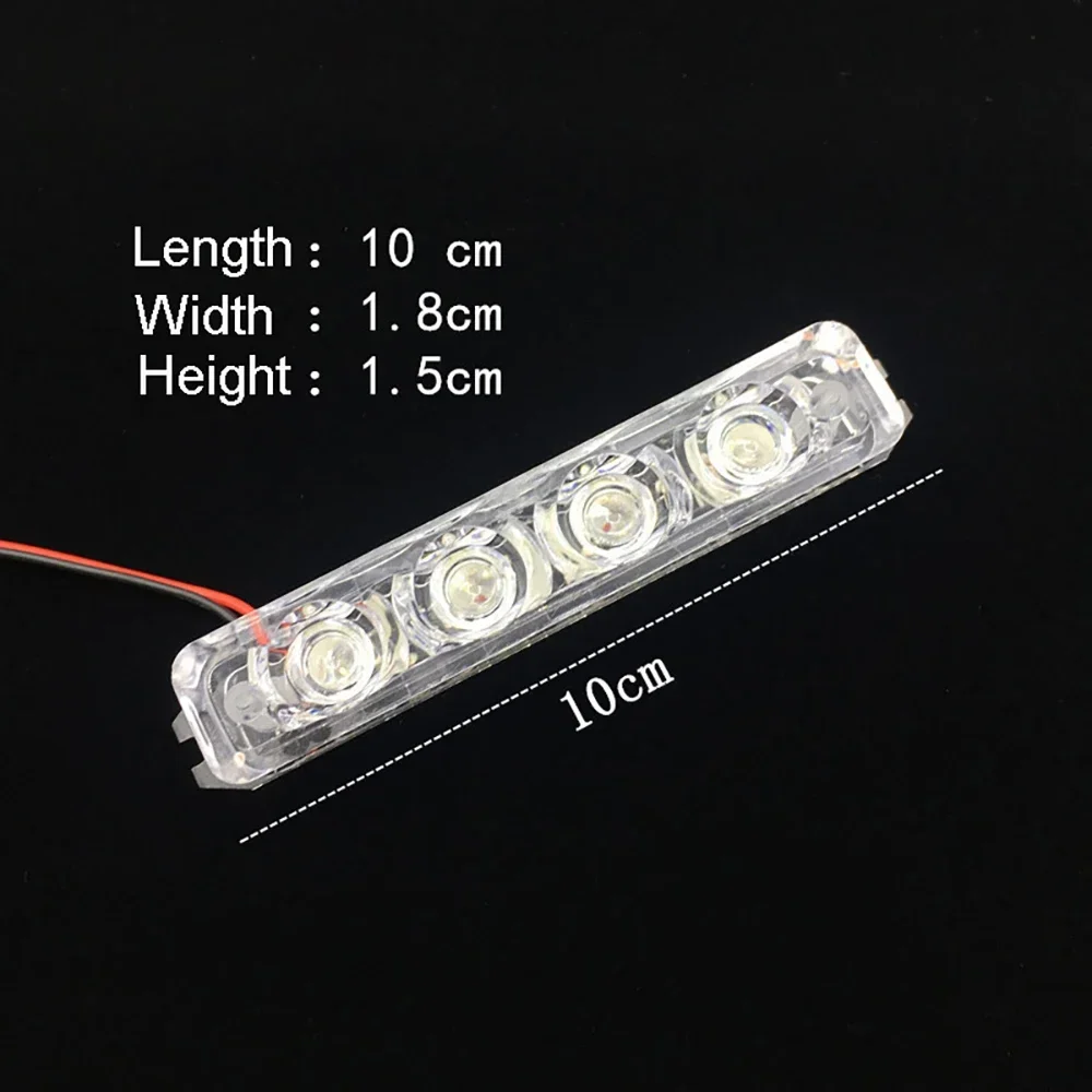 2PCS 5\6LED DRL Ambulance Police Light 12V Strobe Warning Light Car Truck Light Flashing Firemen LED Emergency Warning Lights - Image 5