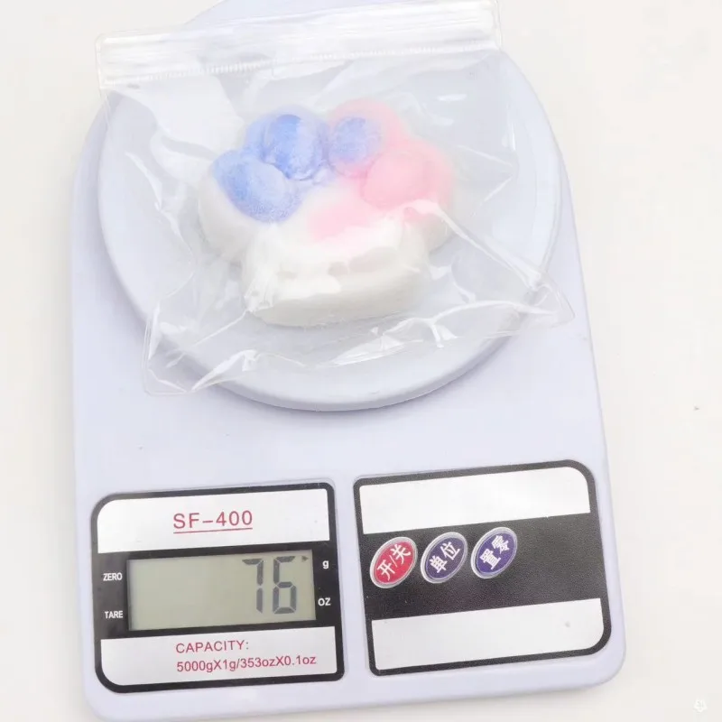 Cute Fidget Toy Plush Squeeze Cat Paw Toys Children's Unique Sticky Abreact Decompressing Pinching Cat Paw Soft Relief Relax Toy