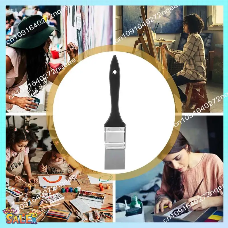 N08R فرشاة تشكيل الألوان من السيليكون، فرشاة طلاء سيليكون مسطحة ثابتة، أداة رسم مرنة من الأكريليك والماء