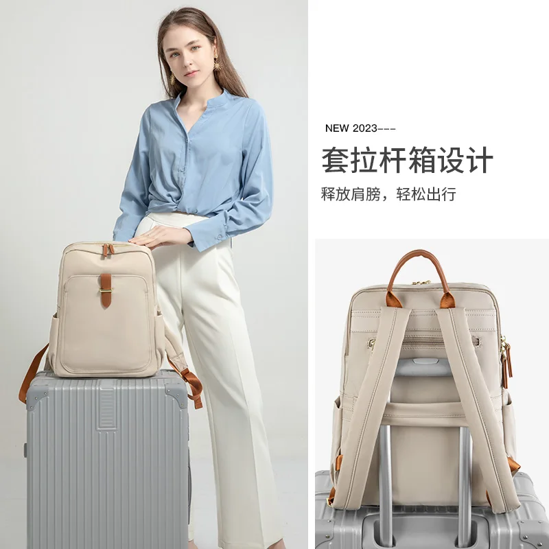 Anti-theft Backpacks Travel Bag Women Handbags Contrast Color Bagpack for Notebook Business Commuter Laptop Bags Large 2024 New