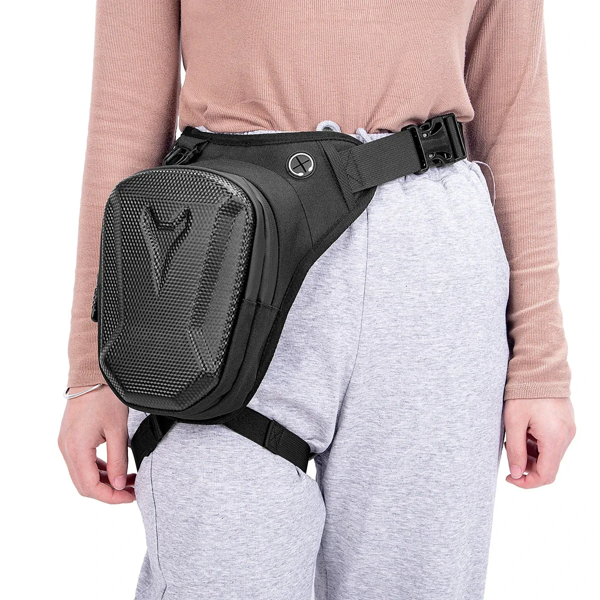 دراجة نارية الساق الجانب حقيبة إيفا هارد شل في الهواء الطلق حقائب الخصر عادية دراجة نارية الهاتف المحمول محفظة الورك بوم حزمة