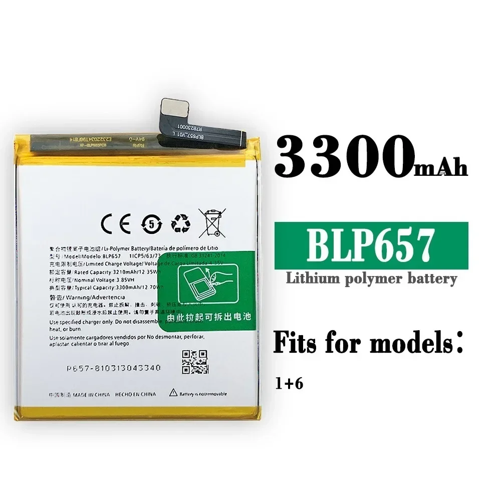

BLP657 Новый сменный аккумулятор для OnePlus 6 Six 1+ 1+6 One Plus 6 BLP-657 Внутренний телефон Последняя батарея на складе