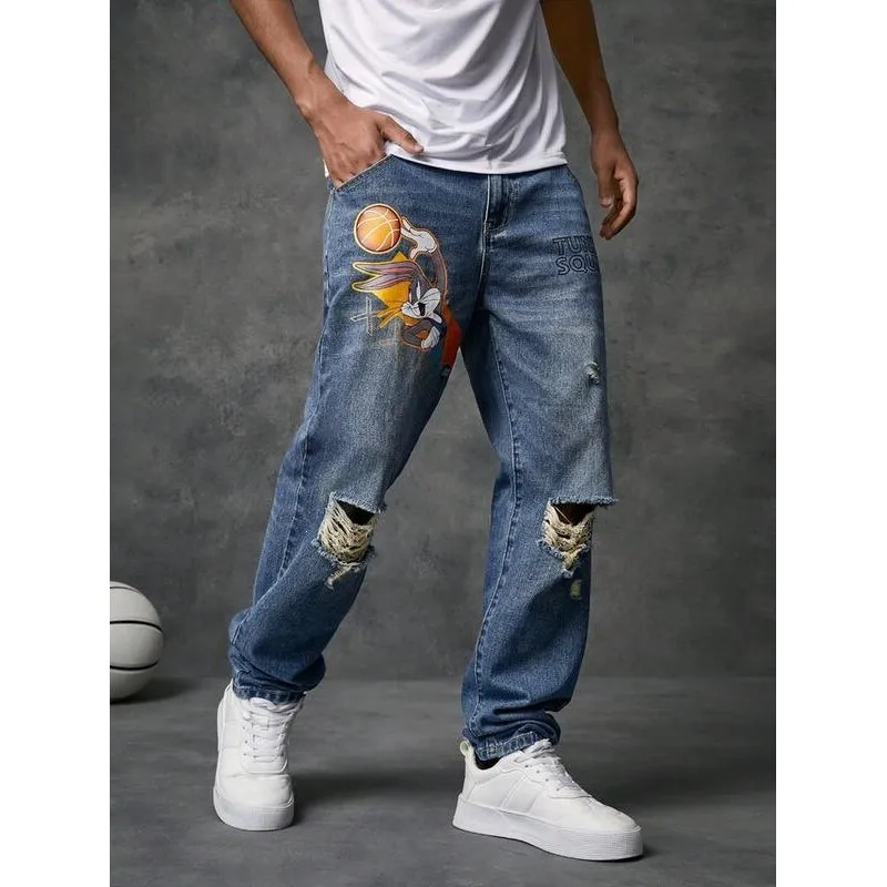 

Vintage Wide Leg Jeans Low Waist Drawstring Unisex Denim Pants That Don't Fade Spring 2026 Collection Neutral Fashion