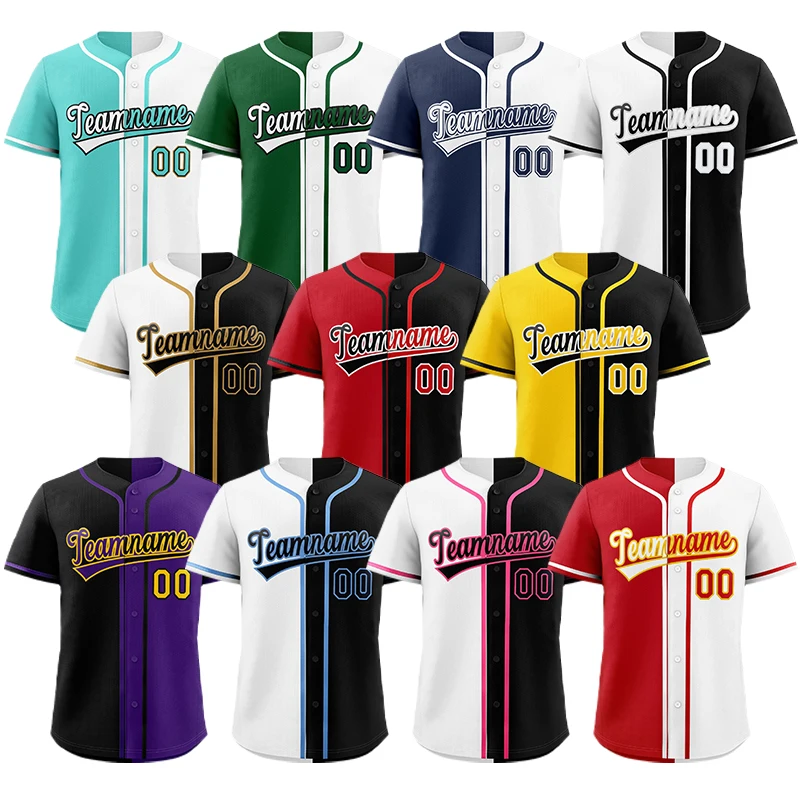 Custom Baseball Jersey Breathable Mesh Fabric Sweat Absorption Quick Dry Softball Training Top