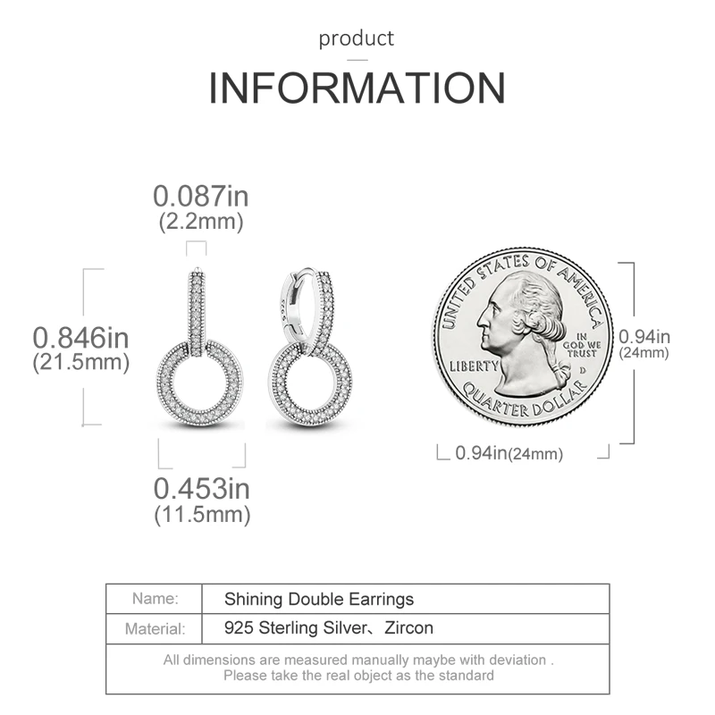 Echte Liebesfeder-Ohrringe aus 925er Sterlingsilber, passend für Original-Charms, Creolen für Damen und Mädchen, Ohrstecker, edler Schmuck, Geschenke – Detail 34
