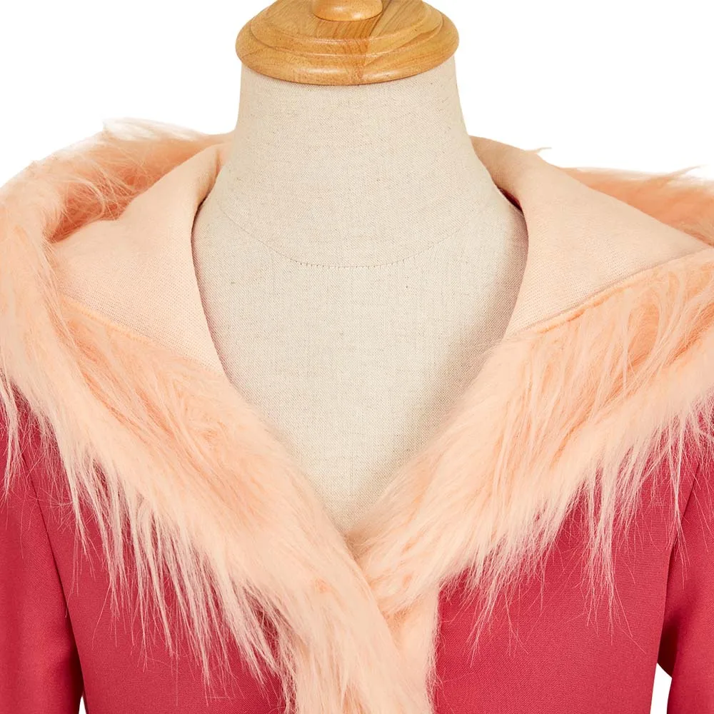 لوسيفر هيل إن 2 فندق تأثيري الأحمر البشكير زي معطف بطة صفراء هيرباند الملابس مجموعة هالوين كرنفال أفخم وتتسابق