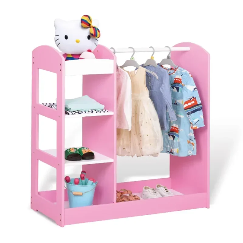 Meisjes Kind Garderobe Kamer Baby Jurken Closet Organizer Kinderkast Spiegel Meuble Chambre Enfant Kinderopbergmeubels