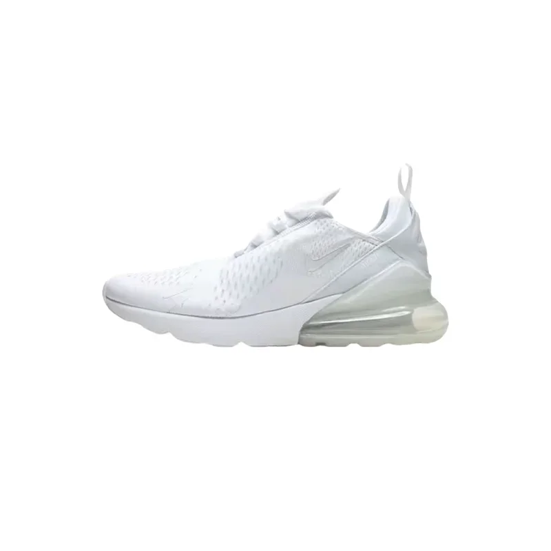 

Nike Air Max 270, противоударные, противоскользящие, износостойкие, повседневные кроссовки с низким вырезом для женщин и мужчин, черные и белые