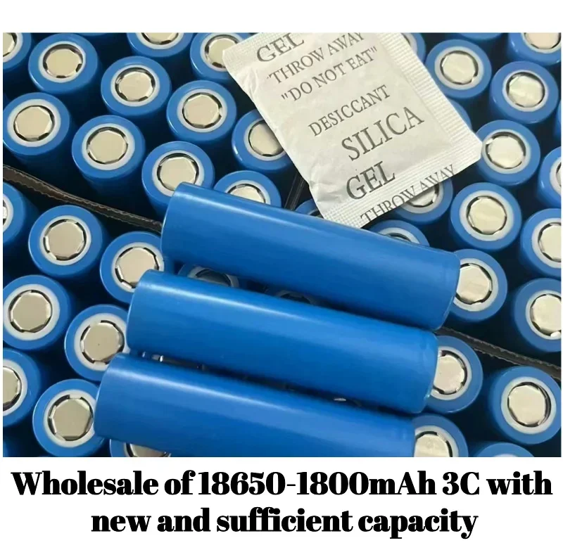 2024 Wholesale of 18650-1800mAh power 3C internal resistance with full capacity of brand new original factory A battery cells