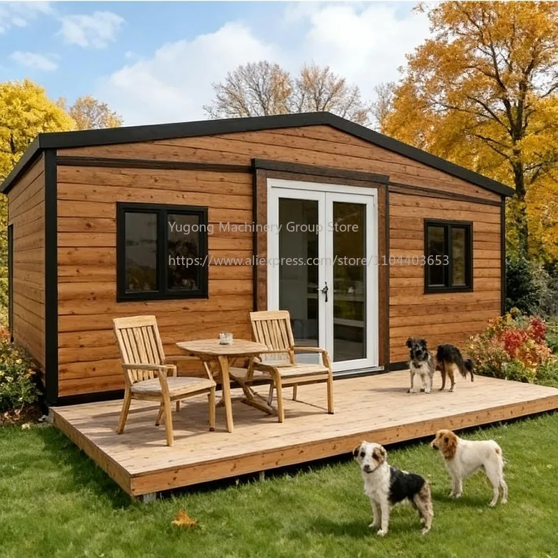 20ft Expandable Containr House Luxury Prefab Tiny Home for Sale 2-4 Bedroom Modular Home Foldable Villa Camper