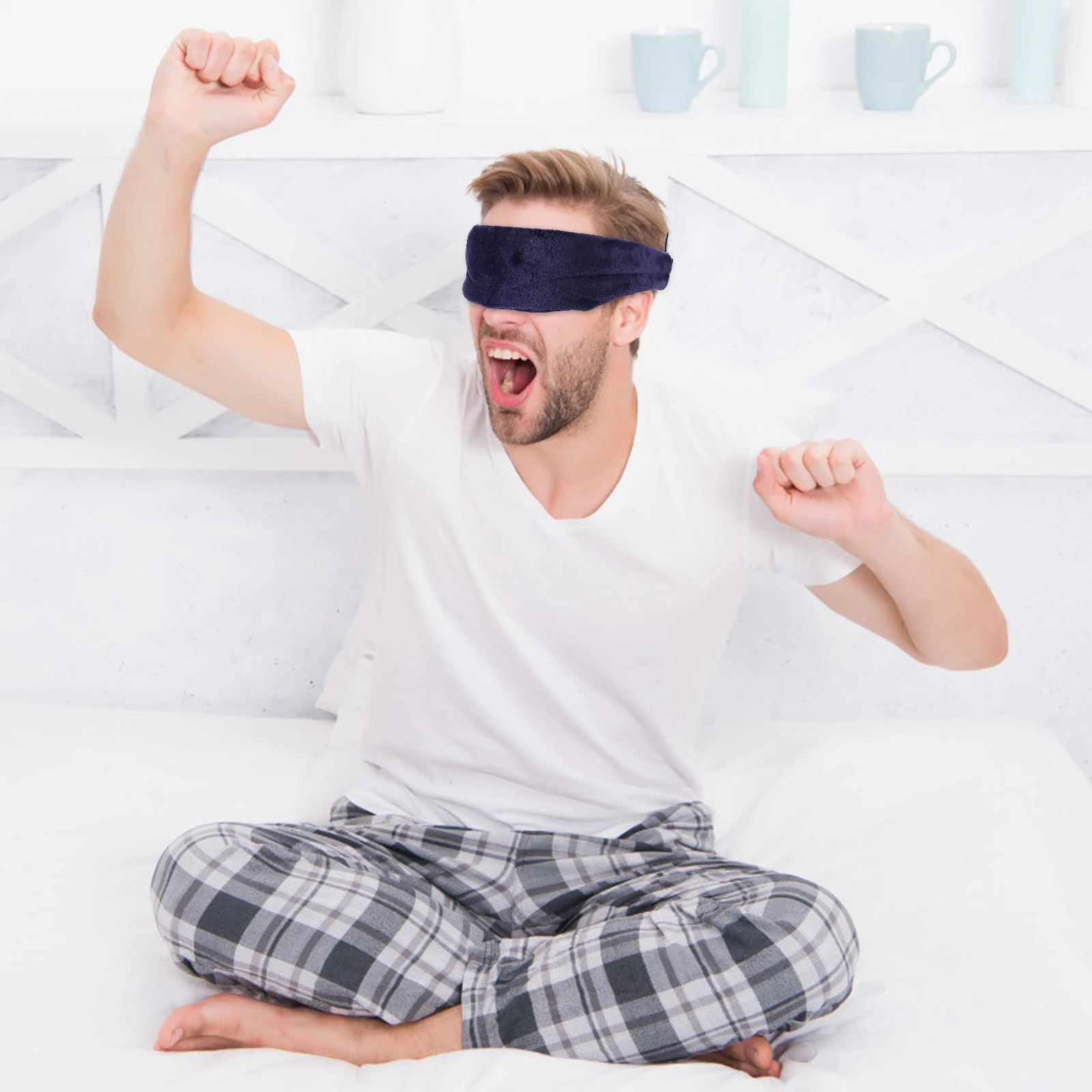 

Breathable Sleeping Eye Mask Travel Cover Block Light Comfortable Design Great for Home Muscles Stress Relief