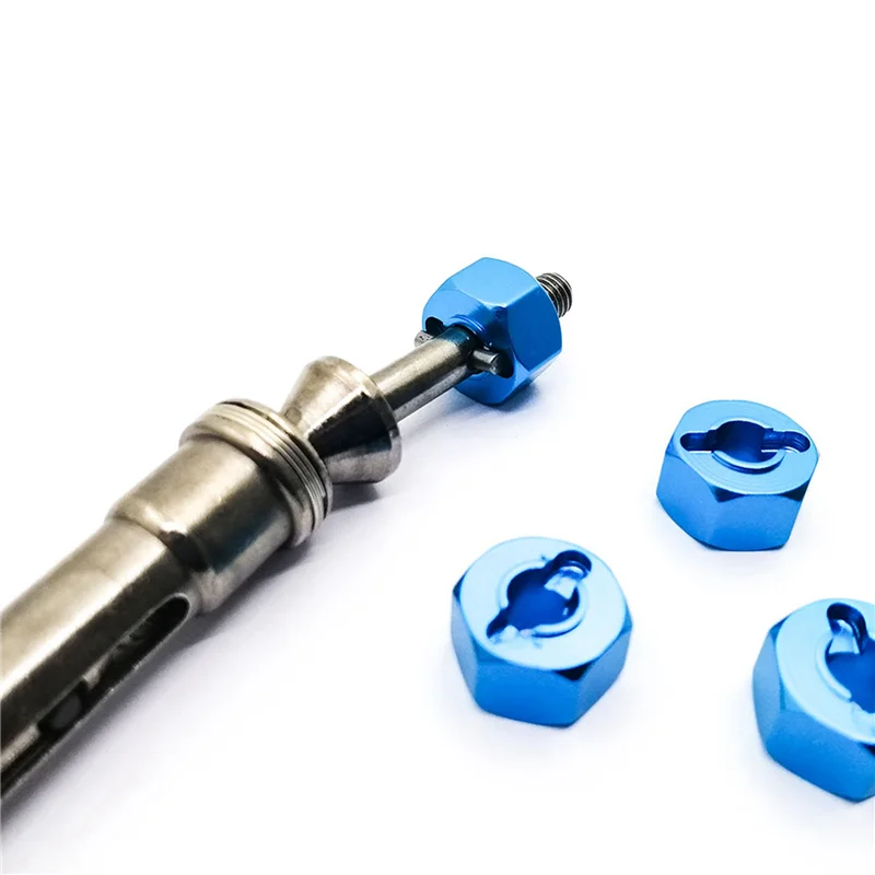 Hot Sale 8X Metal 12Mm Wheel Hex Adapter 7Mm Thickness M4 Flanged Lock Nut Cross Wrench For Traxxas 1/10 Stampede Slash 4X4,2