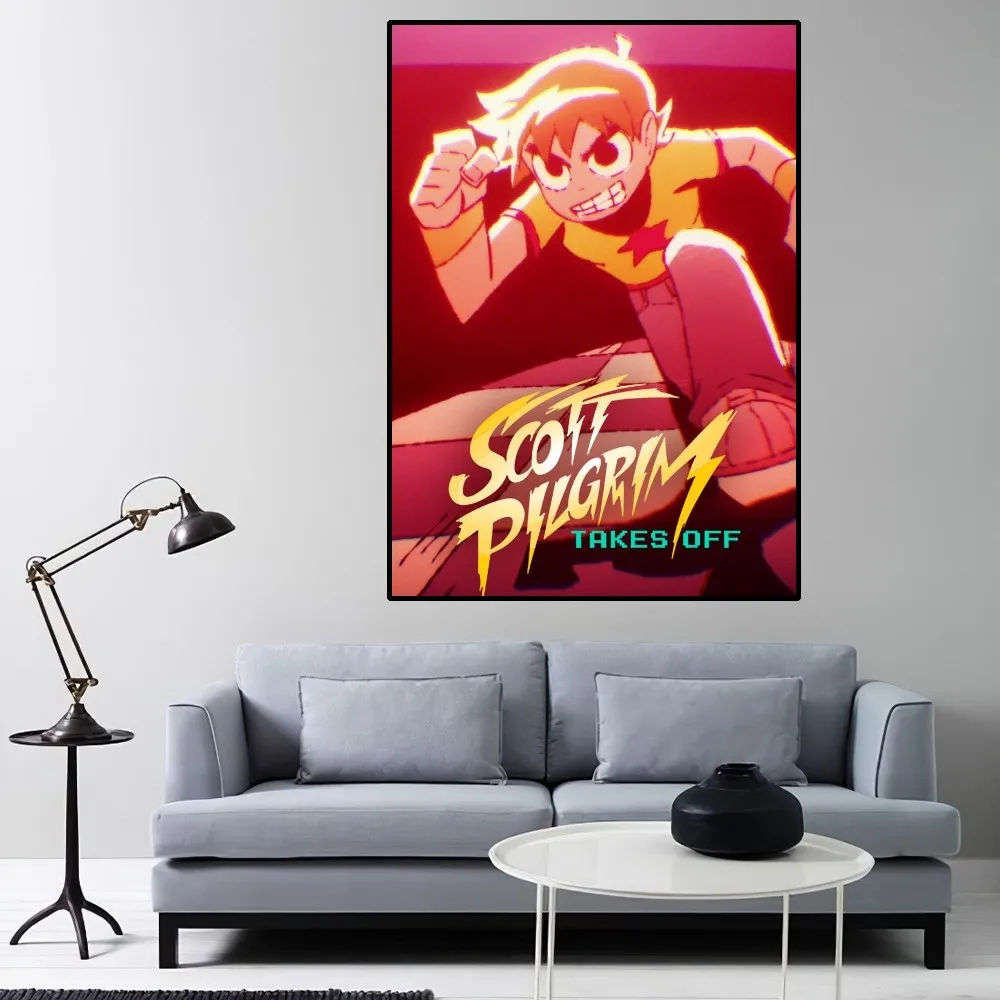 Scott Pilgrim Takes Off Poster Home Room Decor Livingroom Bedroom Aesthetic Art Wall Painting Stickers