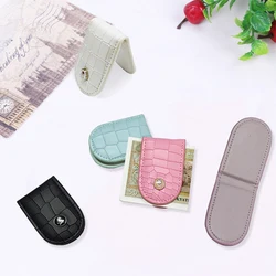 Stylish Compact PU Alligator Print Adult Mini Magnetic Change Clip Banknote Bill Receipt Clip Wholesale