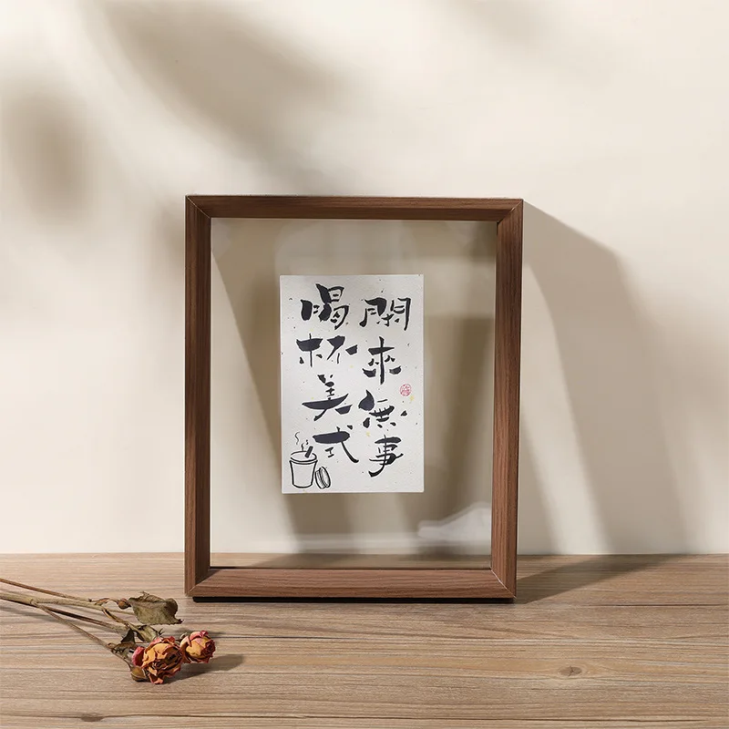 Double-Sided Transparent Acrylic Picture Frame A4 Display Frame 8 Inch Specimen Pressed Flower Frame Wall Hanging Frame