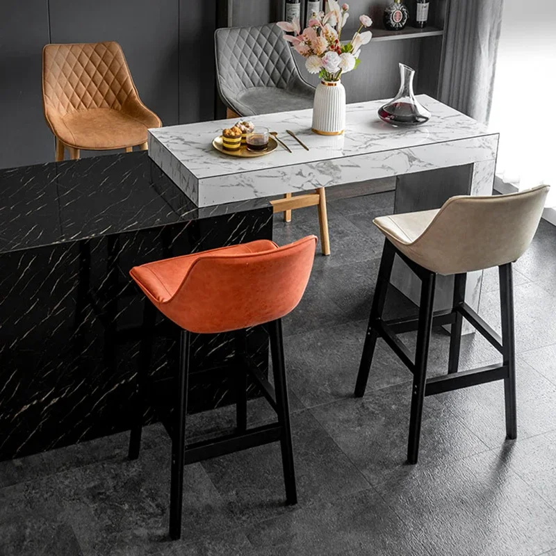 

Office Reception American Style Bar Chairs Designer Modern Durable Restaurant Bar Chairs Vanity Home Furniture Banqueta HBBC