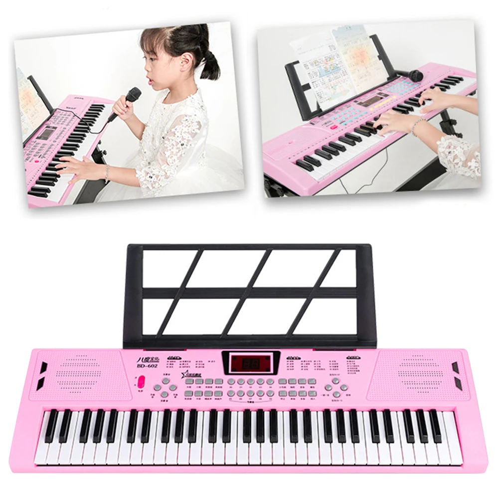 61 Keys USB Digital Keyboard Piano Professional Children\'s Electronic Piano Portable Kid Toy Electronic Organ Musical Instrument