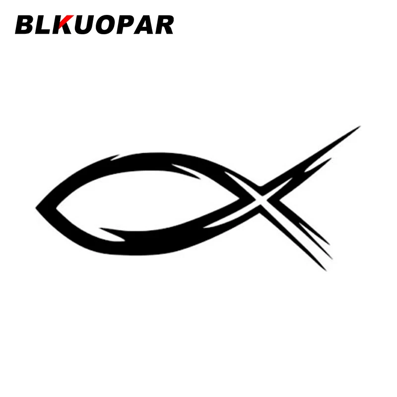 BLKUOPAR Christian Fish Tribal Car Sticker Scratch-proof Personalized Decal Original Funny Fashionable Laptop Car Accessories