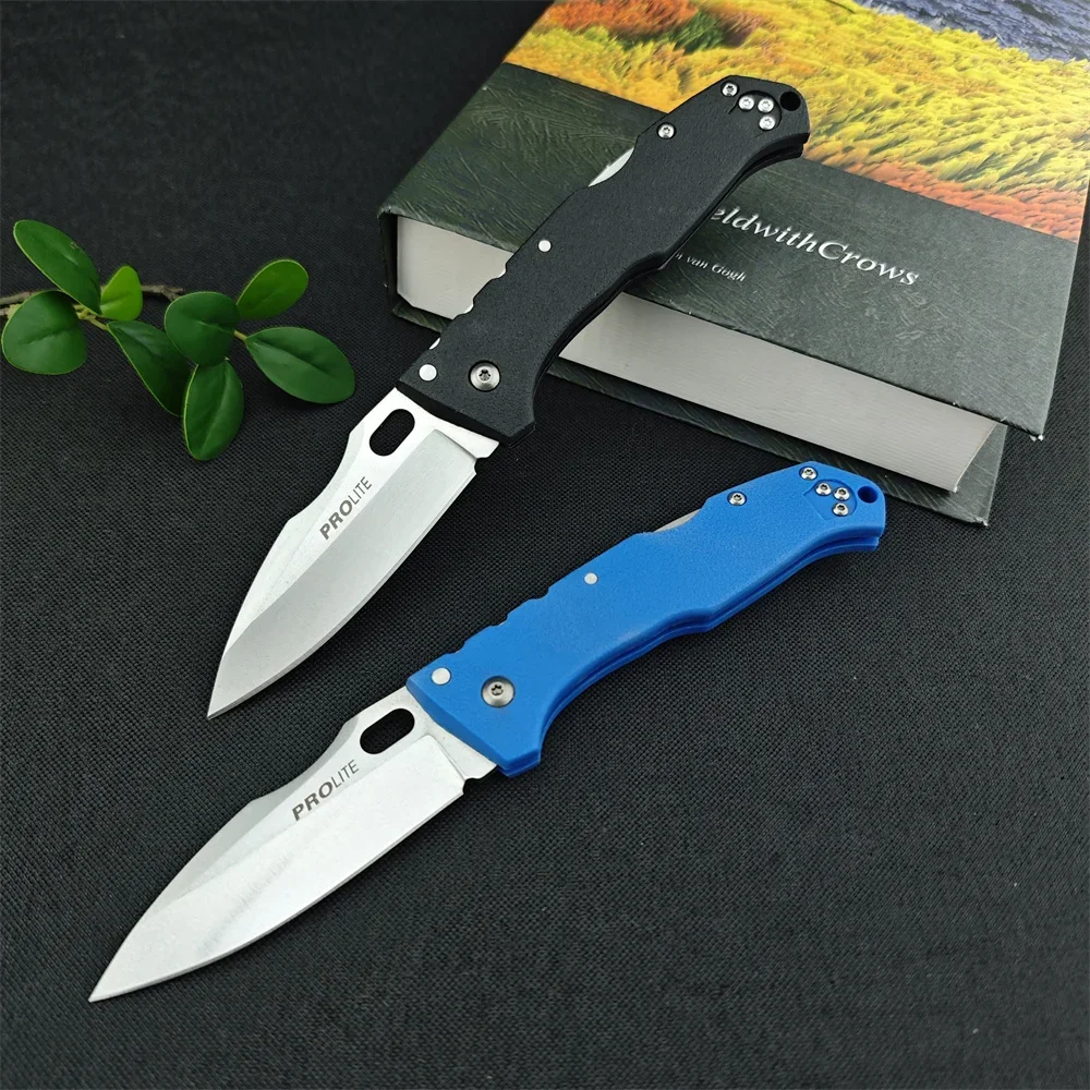 CD 4416 Folding Knife 440C Steel Blade Nylon Fiber Handle Pocket Knife Outdoor EDC Camping Hiking Hunting Cutting Tools Gift