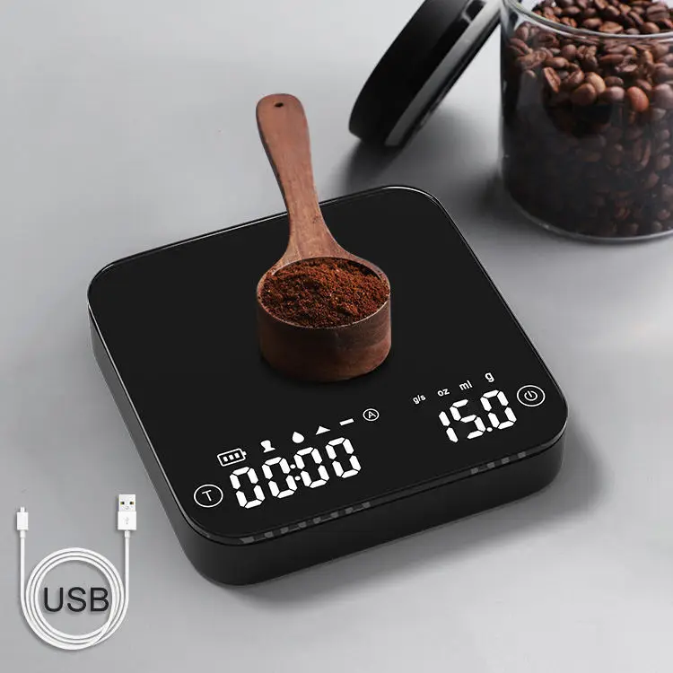 

Smart Electronic Weighing Gram Weight Coffee Food Small Baking at Home Precision Tea Charging Timing Weight