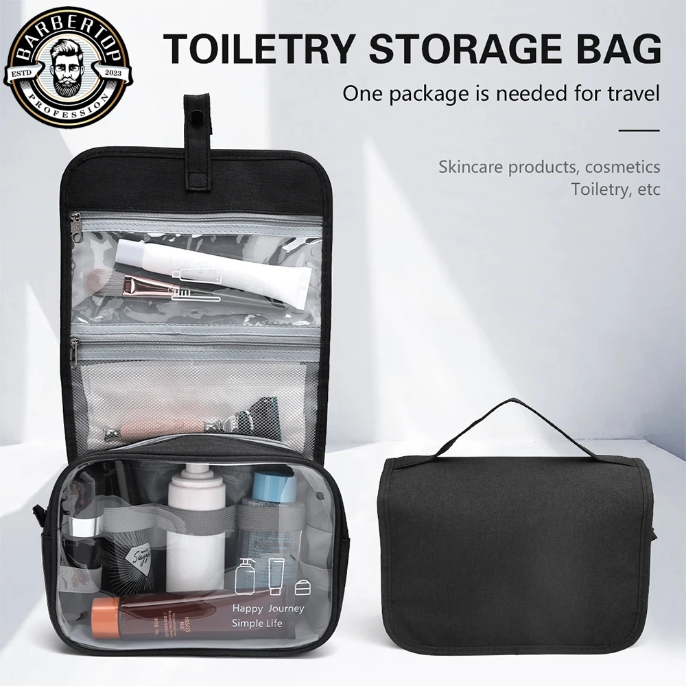 High-capacity Cosmetic Bags Salon Makeup Tool Backpack Hairdressing Subpackage Waterproof Wash Bag Storage Tools