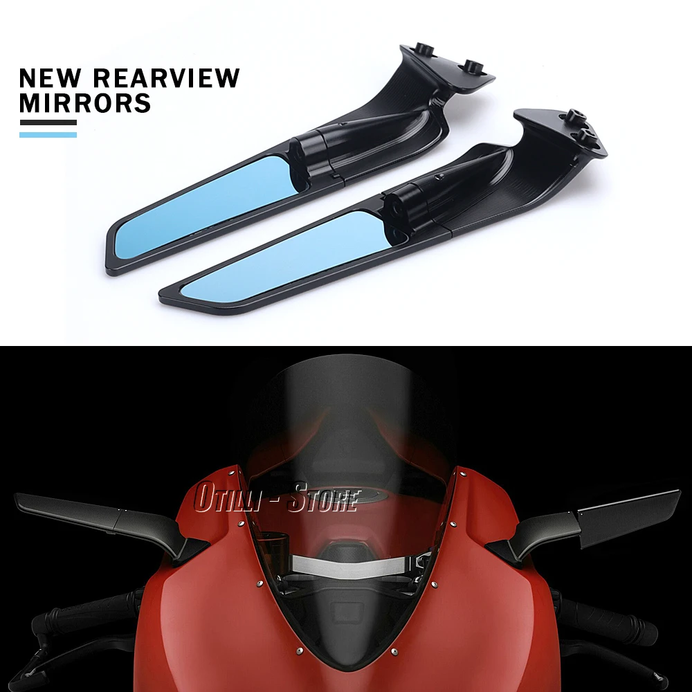 

New Motorcycle Aluminum Side Mirrors Accessories Rear View Mirrors For DUCATI Panigale 1299 S PANIGALE 959 Corse Left Right