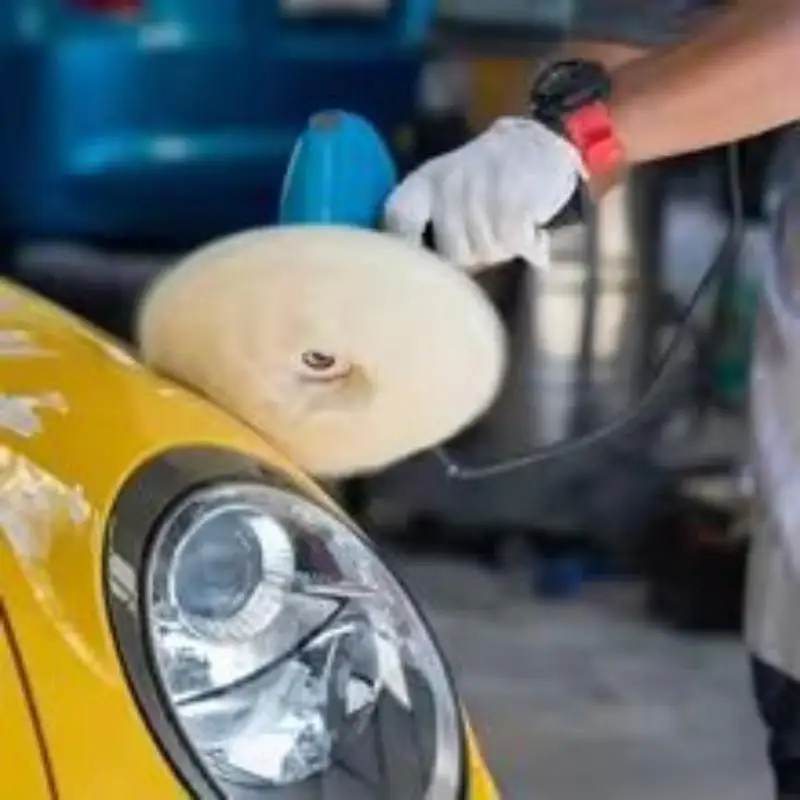 5/7 Inch Wool Polishing Buffing Bonnet Pads Wear-Resistant Lint-Free Car Buffing Wool Discs for Auto Exterior Maintenance
