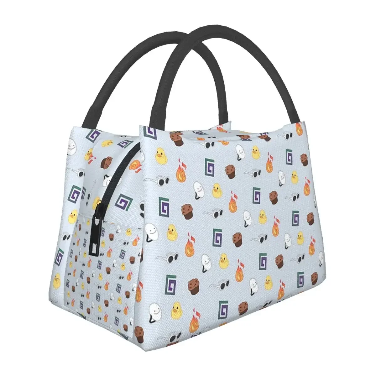 

Feral Boys + BadBoyHalo Pattern Lunch Bags Insulated Bento Box Waterproof Lunch Tote Resuable Picnic Bags for Woman Kids School