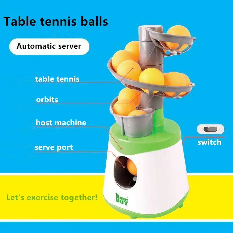 Lanzador de pelotas de tenis de mesa portátil, versión con fuente de alimentación Dual, Robot de pelotas de Ping Pong, máquina lanzadora para entrenadores