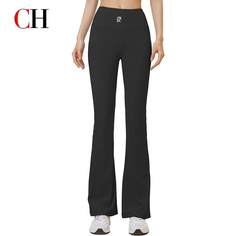 CH Women High Waist Flare Leggings Yoga Pants Bootcut Workout Pants Fitness Gym Running Sports Activewear