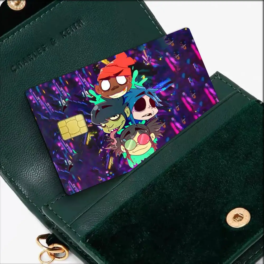 For D-Damon Albarn G-Gorillaz Waterproof Film Skin Cover Credit Card Stickers Debit Front Bank Bus Pass