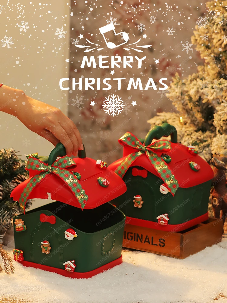 Christmas Eve apple gift box piggy bank packaging empty box Christmas gift box large bag