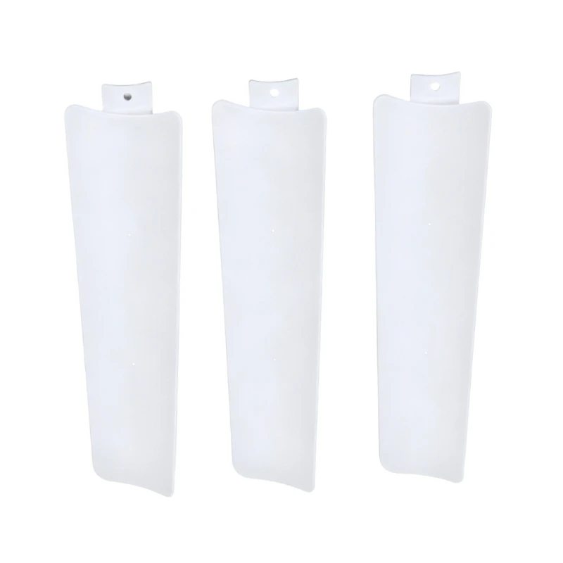 White ABS Fan Part Set for Ceiling Fan Repair Use, 3 Piece Pack