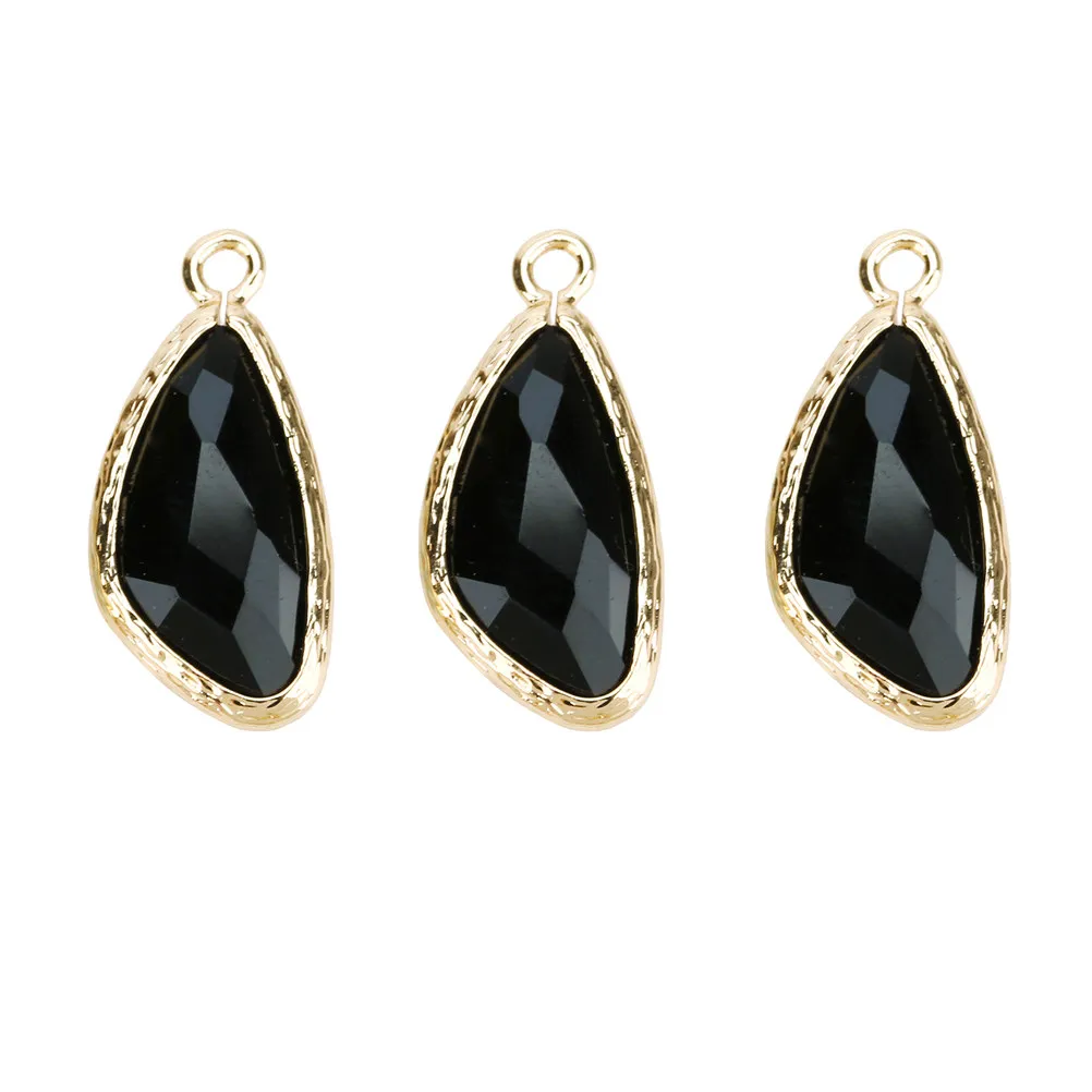 

5Pcs Waterdrop Pendant DIY Jewelry Accessories Irregular Glass Charm for Necklace Earring Bracelet Creative Delicate Jewelry