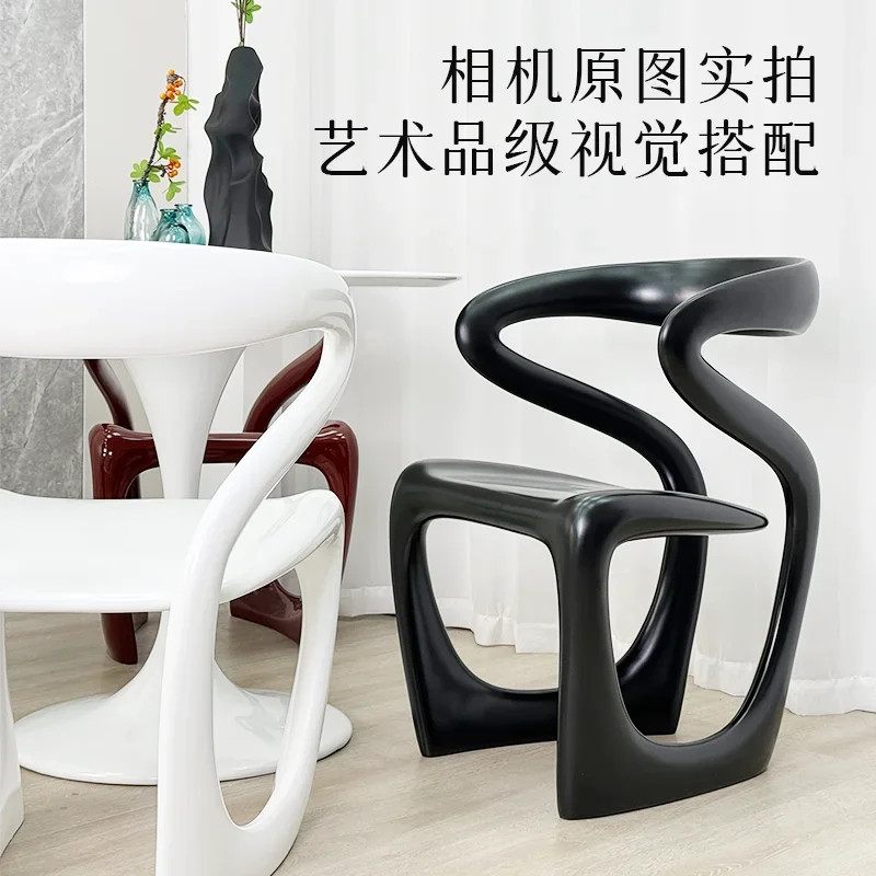 

Medieval style tea chair master position modern light luxury high sense