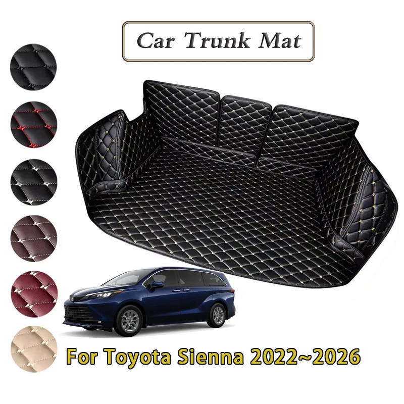 Alfombrillas para Maletero de Coche para Toyota Sienna Granvia XL40 2022~2026, 7 Plazas, Impermeables, Alfombrilla Completa para Maletero, Bandeja de Carga Trasera, Accesorios para Auto 2025