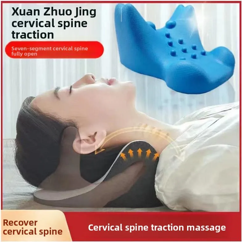 

Memory Foam Neck Pillow PU Polyurethane Sleep Aid Massage Rectangular Single Person Bedding Cushion for Children Medium Support