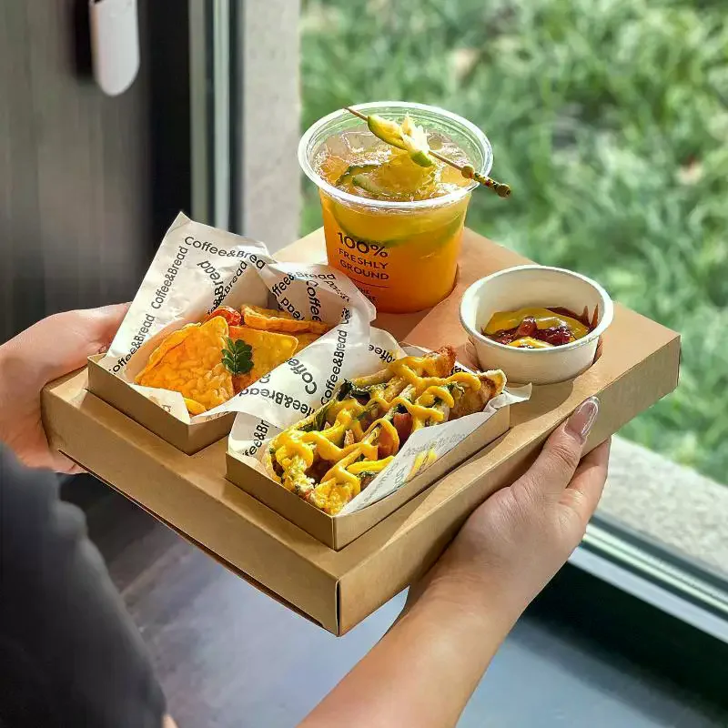 10 Pcs 크래프트 종이 피크닉 봄 나들이 음식 상자 - Food Snacks For Picnic 리뷰 및 가격