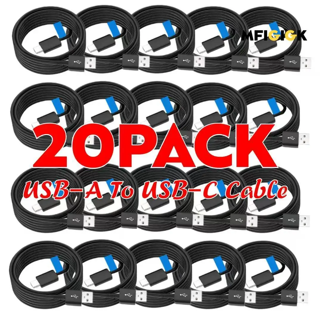 

MFIGlGK Bulk Lot 20x USB C Cable 4ft Fast Charger Type C Cord for S8 S9 S10 Note10 Android for Google for XiaomiMFIGIGK