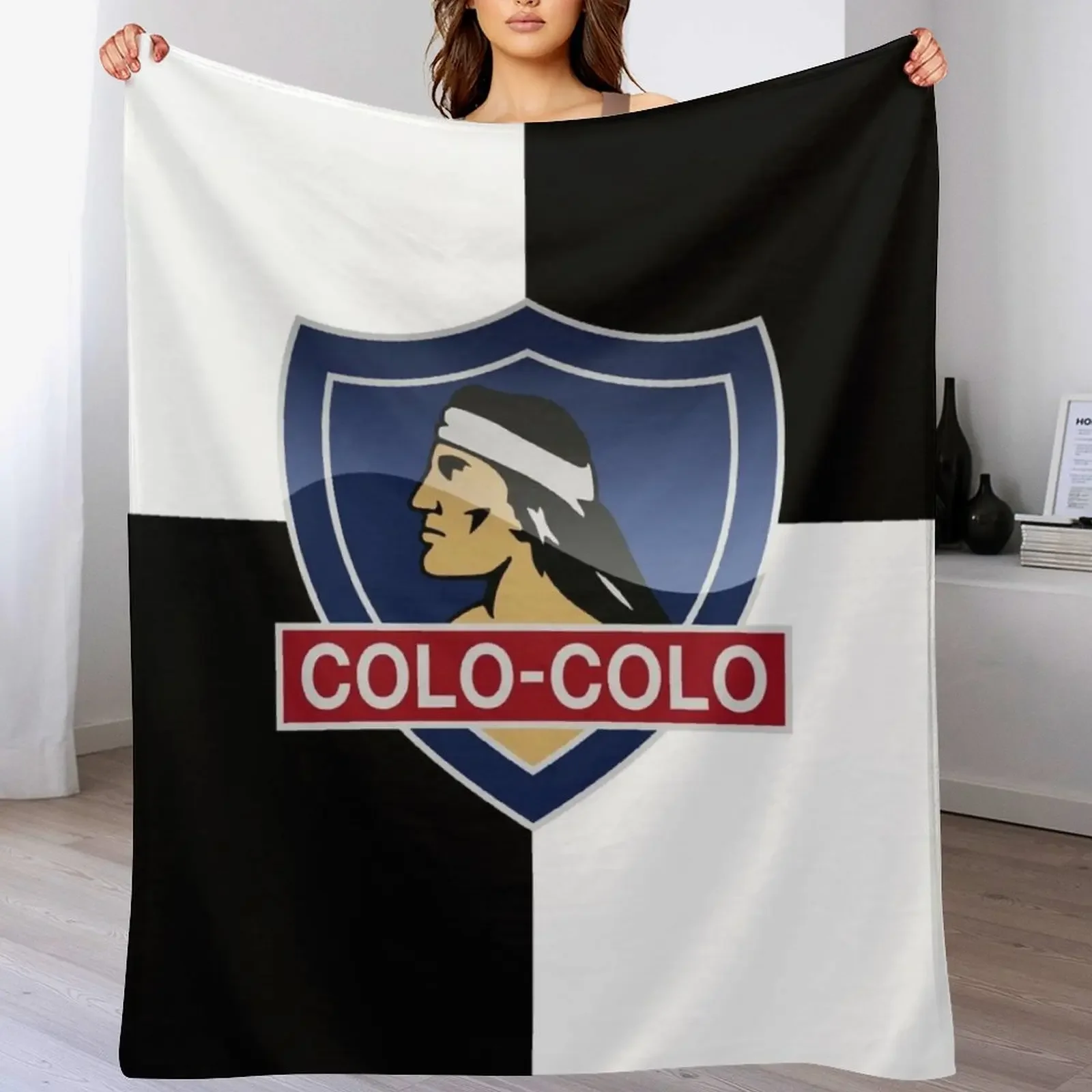 

My City, My Colours, Colo Colo from Chile Throw Blanket Large valentine gift ideas Stuffeds For Decorative Sofa Blankets