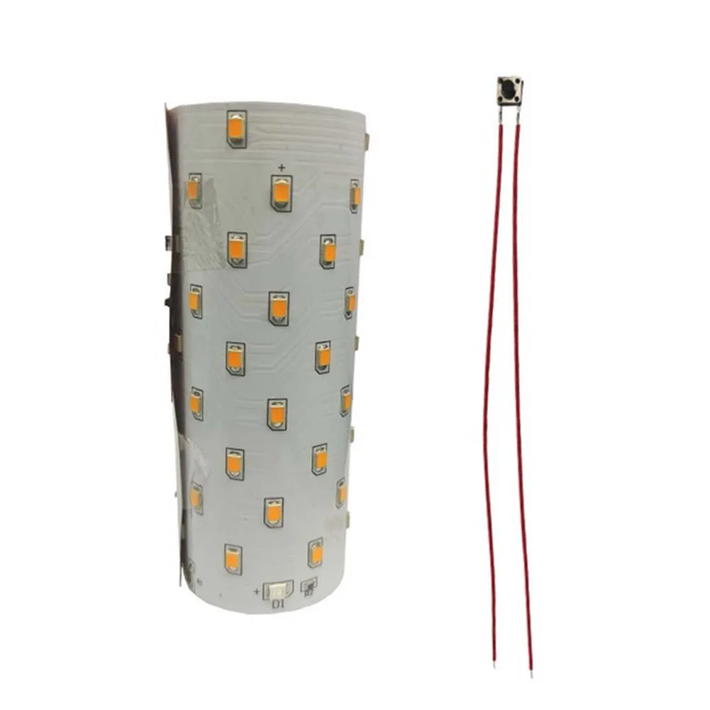 Solar Torch Light 51LEDs Flame Lamp PCB 3.7V Flexible Circuit Board For Candle Lighting With Flashing Constant Breathing Modes