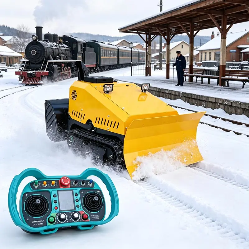 High Efficiency 16HP Diesel Remote Control for Residential Garden and Farm Snow Removal Tracked Snow Thrower