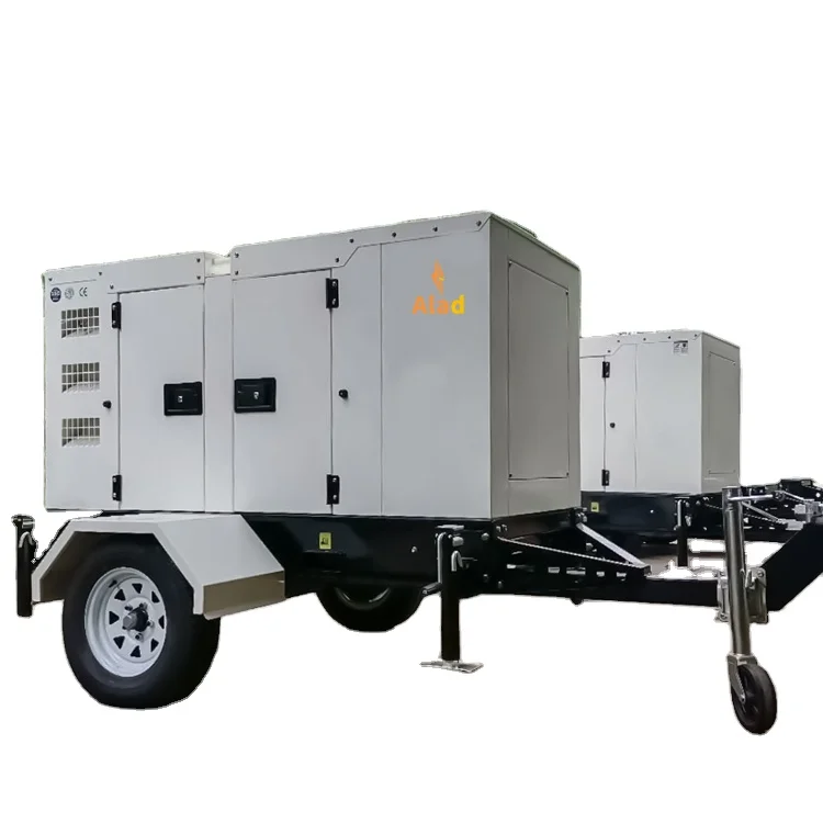 Best Price 50kW 63kVA Silent Type Electric Generator Portable Diesel Generator Set With Trailer High Efficiency And Versatile