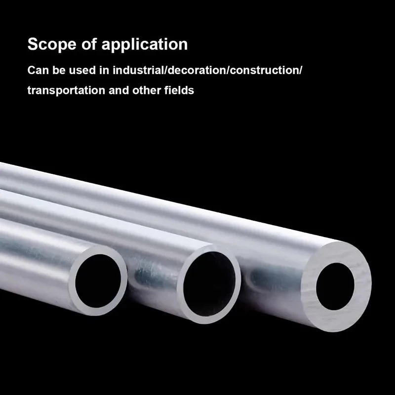 1PCS 500mm Aluminum Tube 6061 6063 / Round Hollow Bar OD 9~15mm Wall Thickness 0.5-5mm Machinable