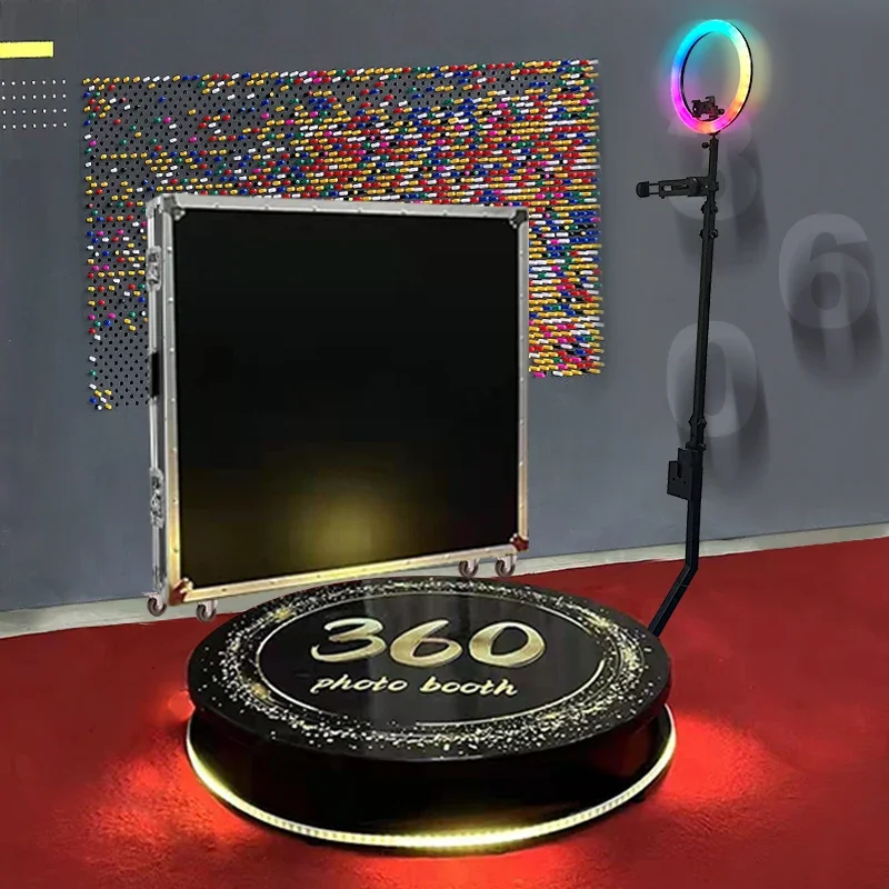 

Portable 360 Degree Video Booth Spinner Automatic Photobooth Platform 360 Photo Booth Machine